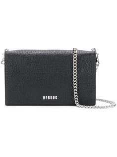 textured logo shoulder bag Versus