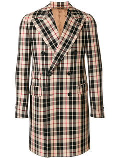 checked double-breasted coat  Gabriele Pasini