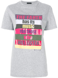 slogan print T-shirt Etro