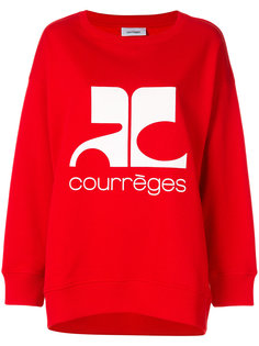 logo print sweatshirt  Courrèges