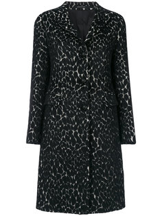 single breasted patterned coat Tagliatore