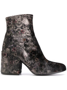 abstract floral ankle boots Fausto Zenga