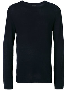 джемпер с отделкой в рубчик Emporio Armani