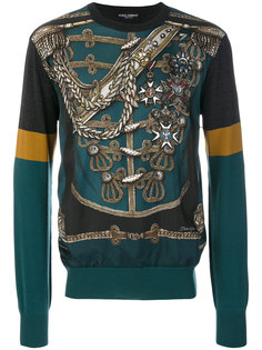 джемпер с принтом "милитари" Dolce &amp; Gabbana