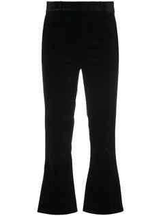 cropped velvet trousers Frame Denim