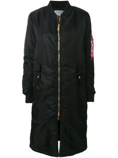 long bomber jacket Alpha Industries