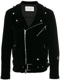 velvet biker jacket Route Des Garden