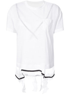 mesh layer T-shirt Sacai