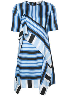ruffled striped dress Diane Von Furstenberg