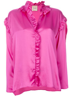 ruffled blouse Nude