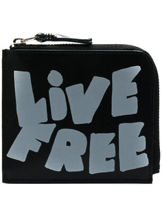 Live Free zip wallet  Comme Des Garçons Wallet