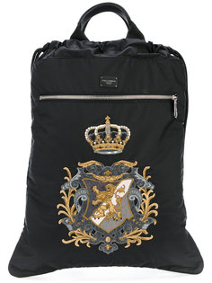 рюкзак на шнурке с заплаткой с гербом Dolce &amp; Gabbana