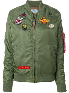 patch detail bomber jacket Alpha Industries