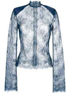 high neck lace top Off-White