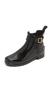 Hunter Boots Refined Quilted Chelsea Booties