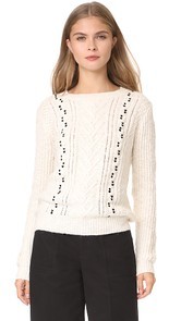 Scotch &amp; Soda/Maison Scotch Crew Neck Cable Knit Sweater