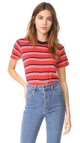 Rollas Stripey Crew Tee