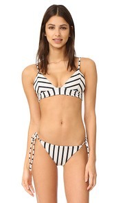 Tori Praver Swimwear Sunday Stripe Daniela Triangle Top