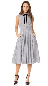 Adam Lippes Stand Collar Dress