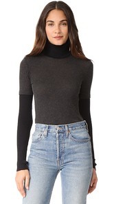 Enza Costa Cuffed Turtleneck