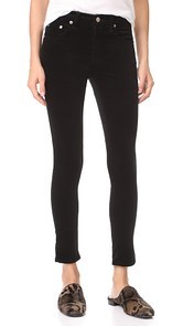 Rag & Bone/JEAN High Rise Skinny Velvet Ankle Pants