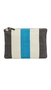 Clare V. Canvas Flat Clutch