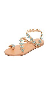 Elina Linardaki Natalie Turquoise Sandals