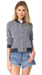 Sol Angeles Vertical Stripe Bomber