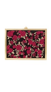 alice + olivia Darla Embroidered Box Clutch