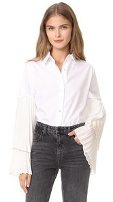 Clu Blouse with Pleated Sleeves