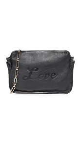 Edie Parker Amy Love Leather Cross Body Bag