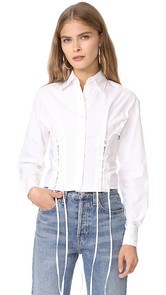 McQ - Alexander McQueen Short Corset Shirt