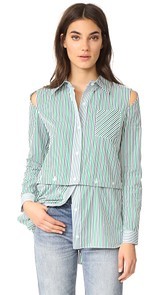 Milly Stripe Fractured Shirting