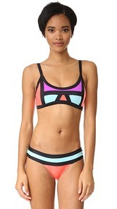 PilyQ Colorblock Bikini Top