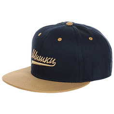 Бейсболка с прямым козырьком Запорожец Shishki Navy/Beige