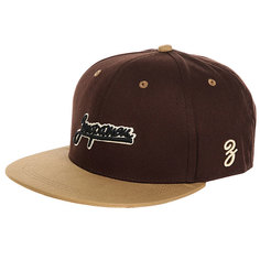 Бейсболка с прямым козырьком Запорожец Logo Brown/Beige