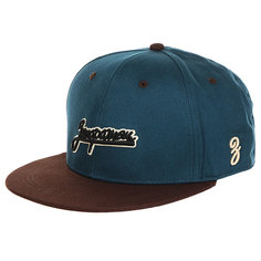 Бейсболка с прямым козырьком Запорожец Logo Dark Blue/Brown