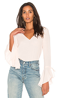 V neck cascade sleeve top - 1. STATE