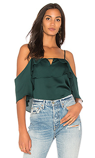 Cold shoulder blouse with layered ruffles - 1. STATE