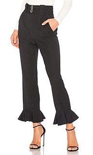 Pinstripe ruffle pant - Rebecca Taylor