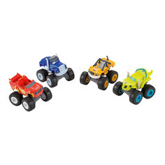 Упаковка из 4-х пластиковых машинок Fisher-Price Вспыш и чудо-машинки Mattel