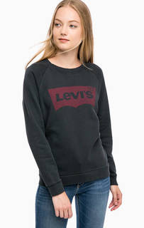 Хлопковый свитшот с принтом и потертостями Levis®