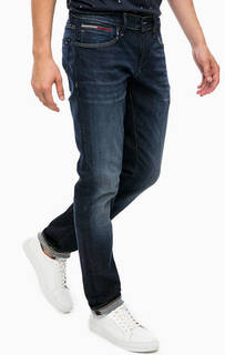 Синие зауженные джинсы с шестью карманами Hilfiger Denim
