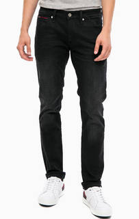 Черные зауженные джинсы с шестью карманами Hilfiger Denim