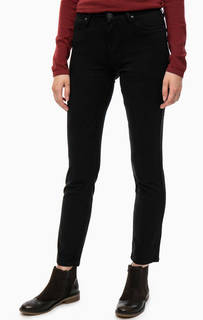 Черные зауженные брюки с карманами Lee