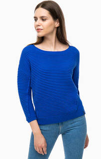 Объемный синий джемпер из хлопка Wrangler