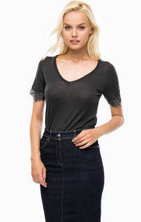 Джемпер с кружевом на рукавах Armani Jeans