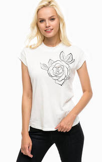 Хлопковая футболка с принтом Armani Jeans