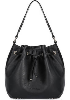 Кожаная сумка на кулиске с металлическим декором Lancaster