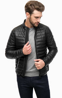 Черная демисезонная куртка на молнии Armani Jeans